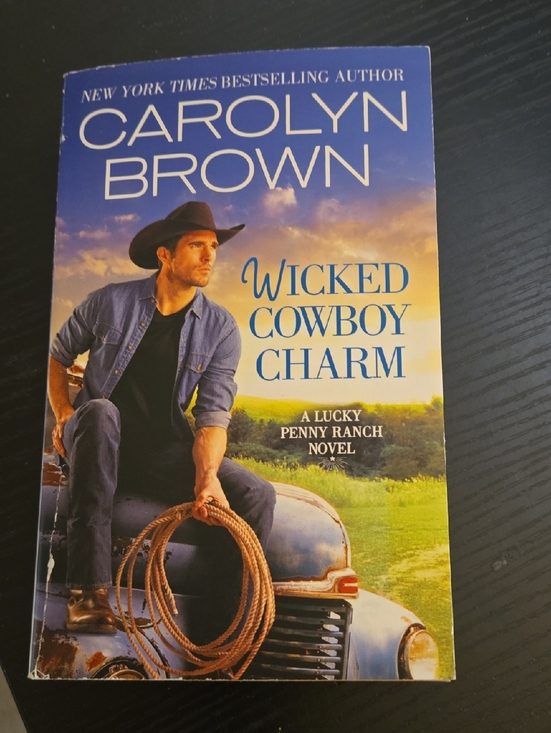 Other - Carolyn Brown 'Wicked Cowboy Charm' Paperback - Blue & Yellow Cover